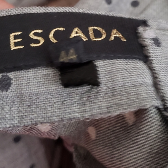 ESCADA polka-dot high waist wide-leg trousers 44 - Picture 7 of 10